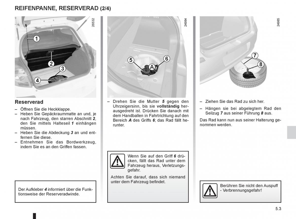 Renault Clio III 3 Handbuch / page 191