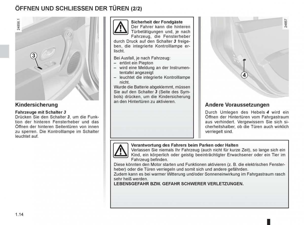 Renault Clio III 3 Handbuch / page 20