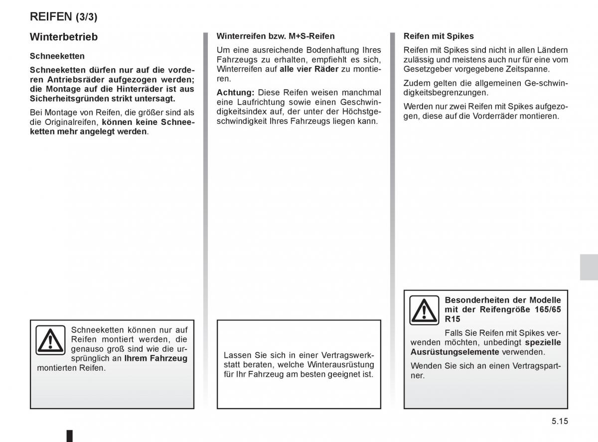 Renault Clio III 3 Handbuch / page 203