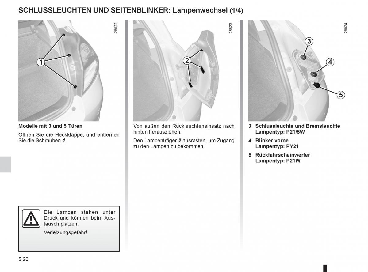 Renault Clio III 3 Handbuch / page 208