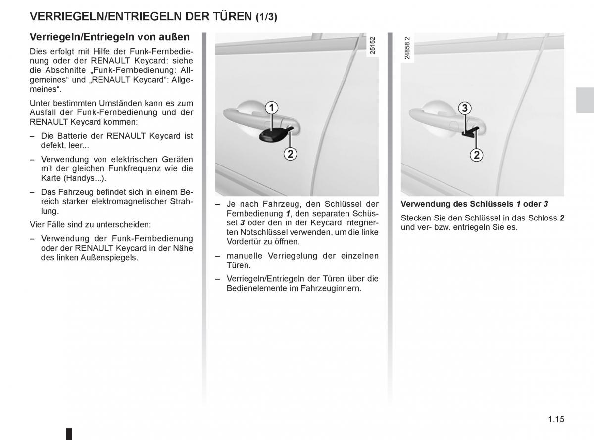 Renault Clio III 3 Handbuch / page 21