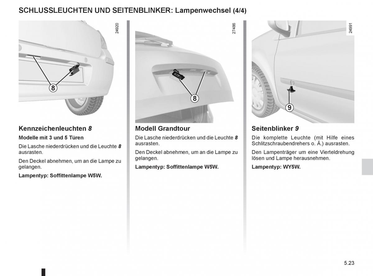 Renault Clio III 3 Handbuch / page 211