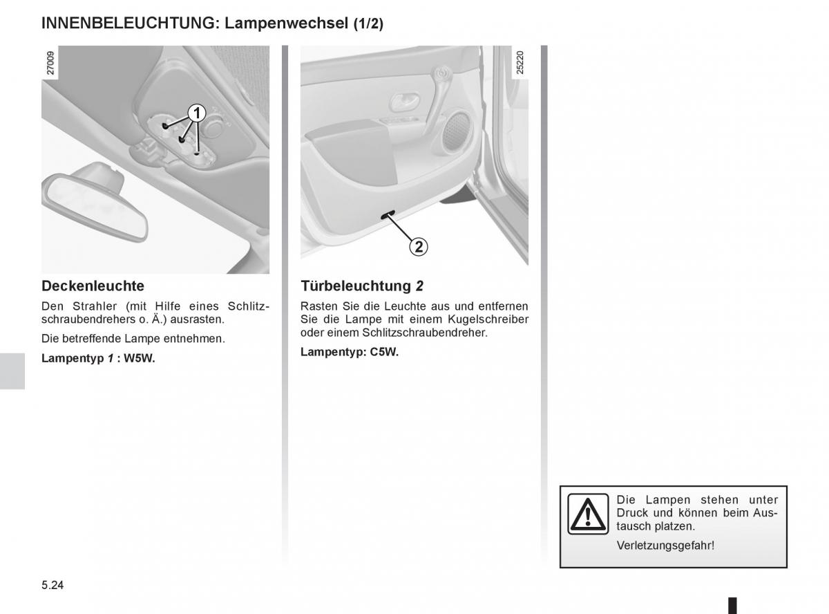 Renault Clio III 3 Handbuch / page 212