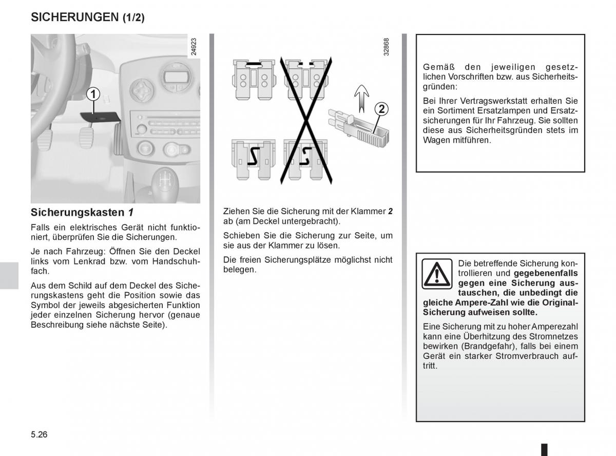 Renault Clio III 3 Handbuch / page 214