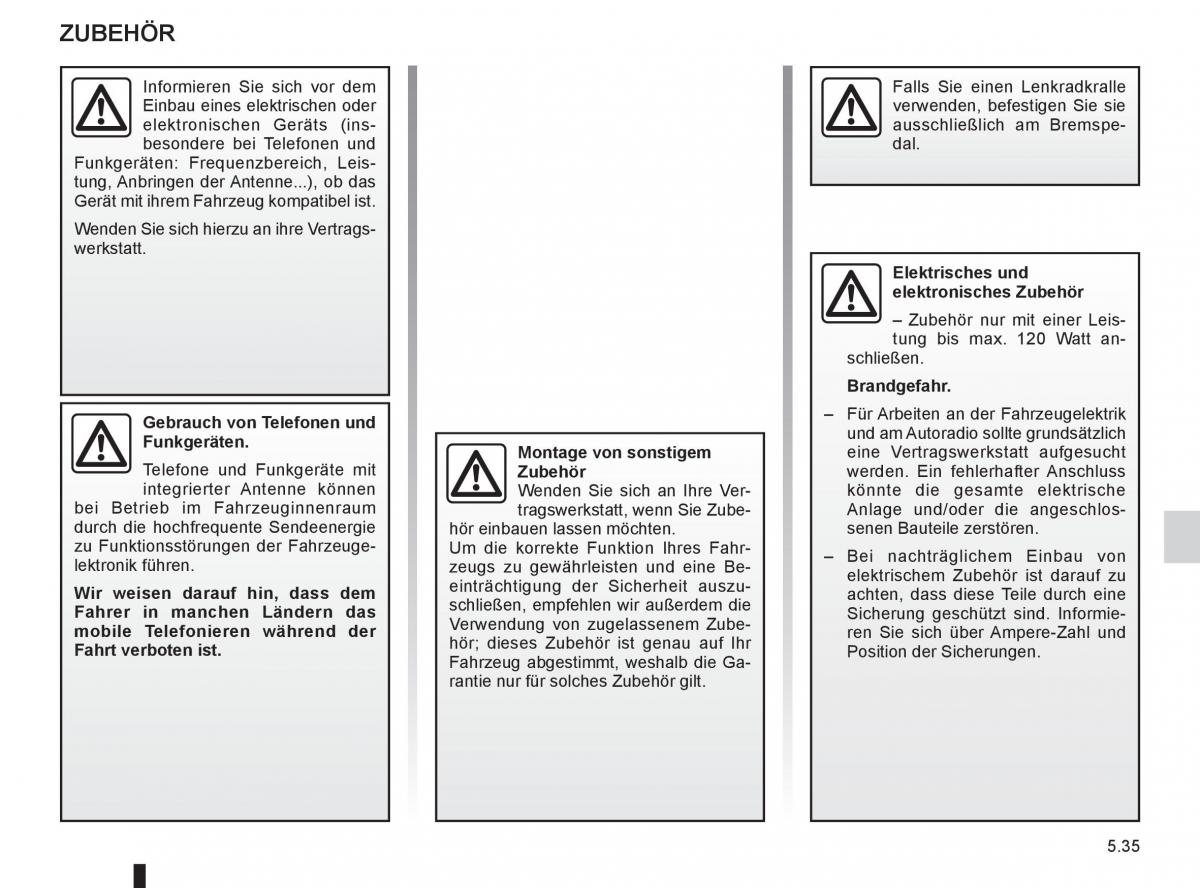 Renault Clio III 3 Handbuch / page 223