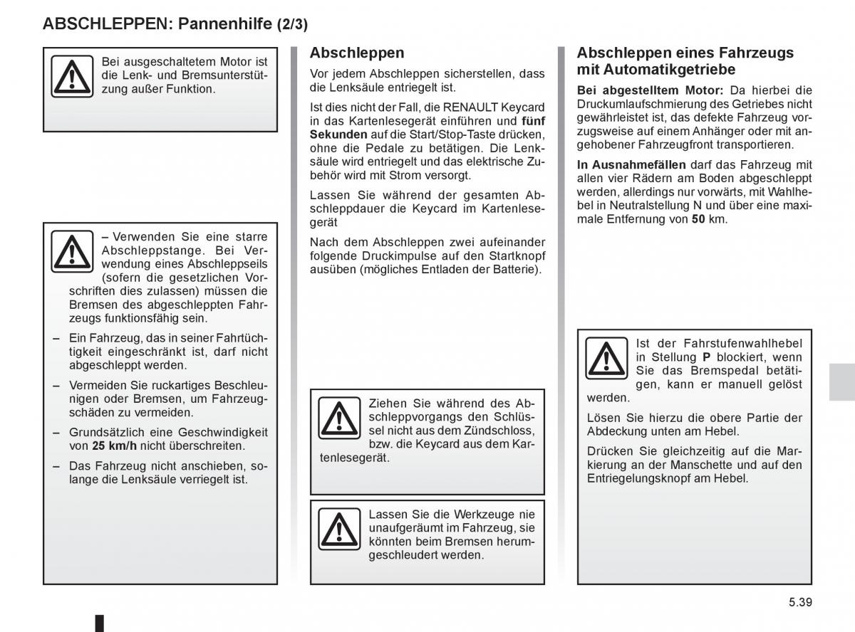 Renault Clio III 3 Handbuch / page 227