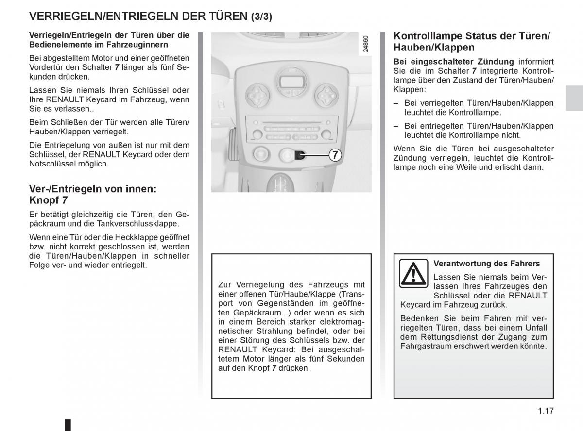 Renault Clio III 3 Handbuch / page 23