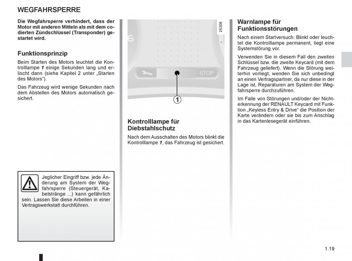 Renault Clio III 3 Handbuch / page 25