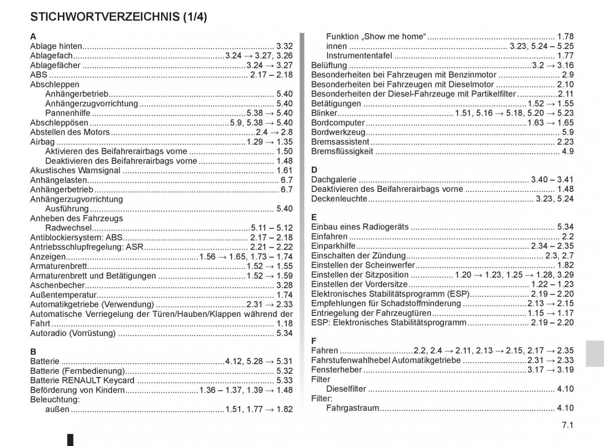 Renault Clio III 3 Handbuch / page 257