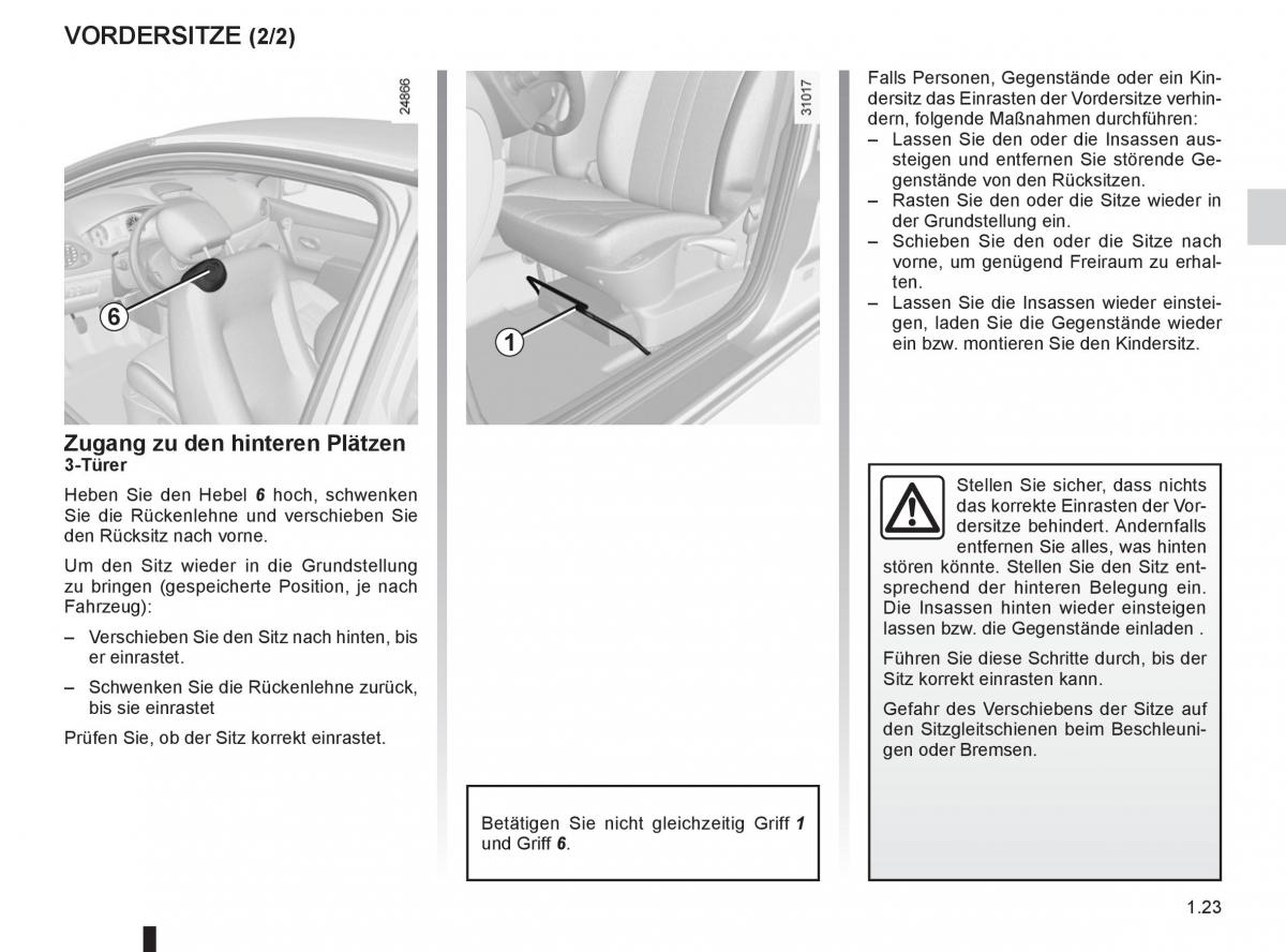 Renault Clio III 3 Handbuch / page 29