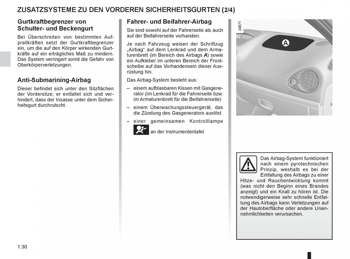 Renault Clio III 3 Handbuch / page 36