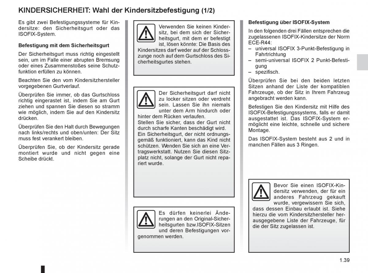 Renault Clio III 3 Handbuch / page 45