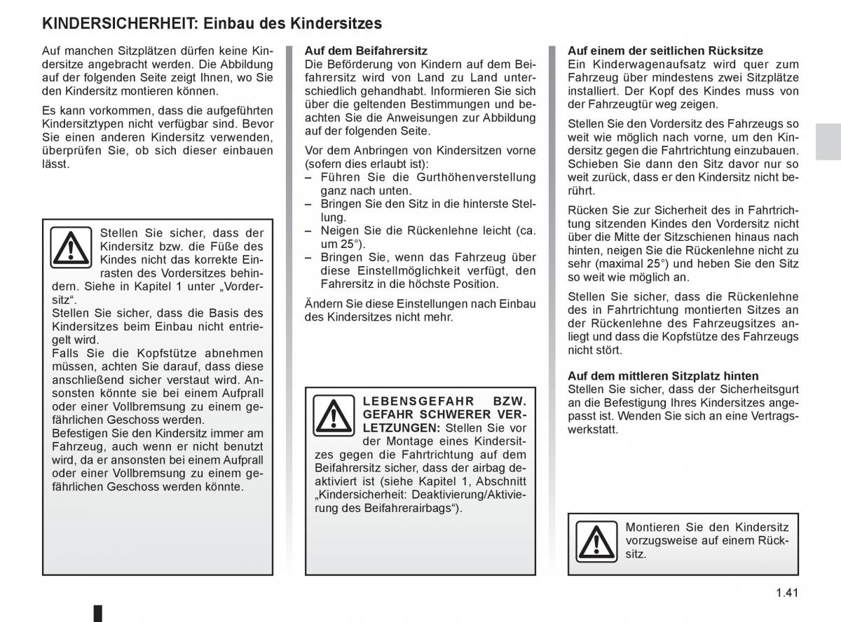 Renault Clio III 3 Handbuch / page 47