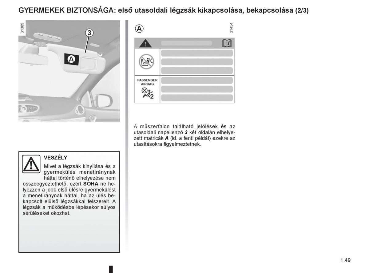 Renault Clio III 3 Kezelesi utmutato / page 55