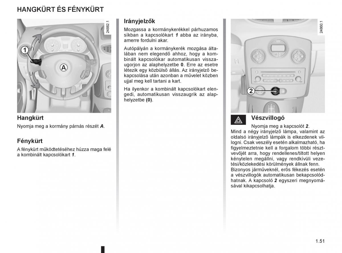 Renault Clio III 3 Kezelesi utmutato / page 57