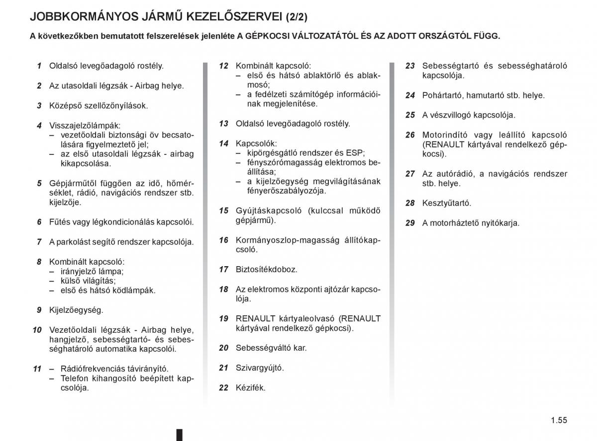 Renault Clio III 3 Kezelesi utmutato / page 61