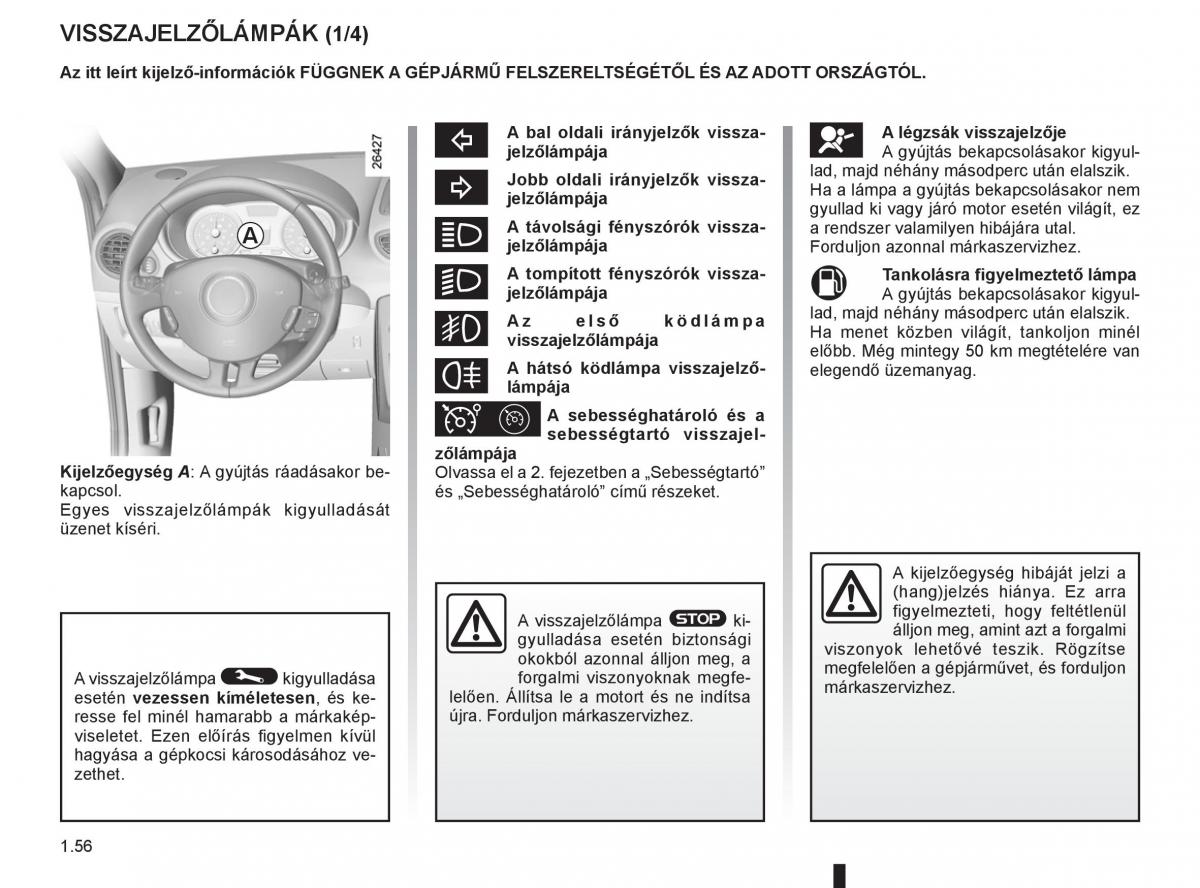 Renault Clio III 3 Kezelesi utmutato / page 62