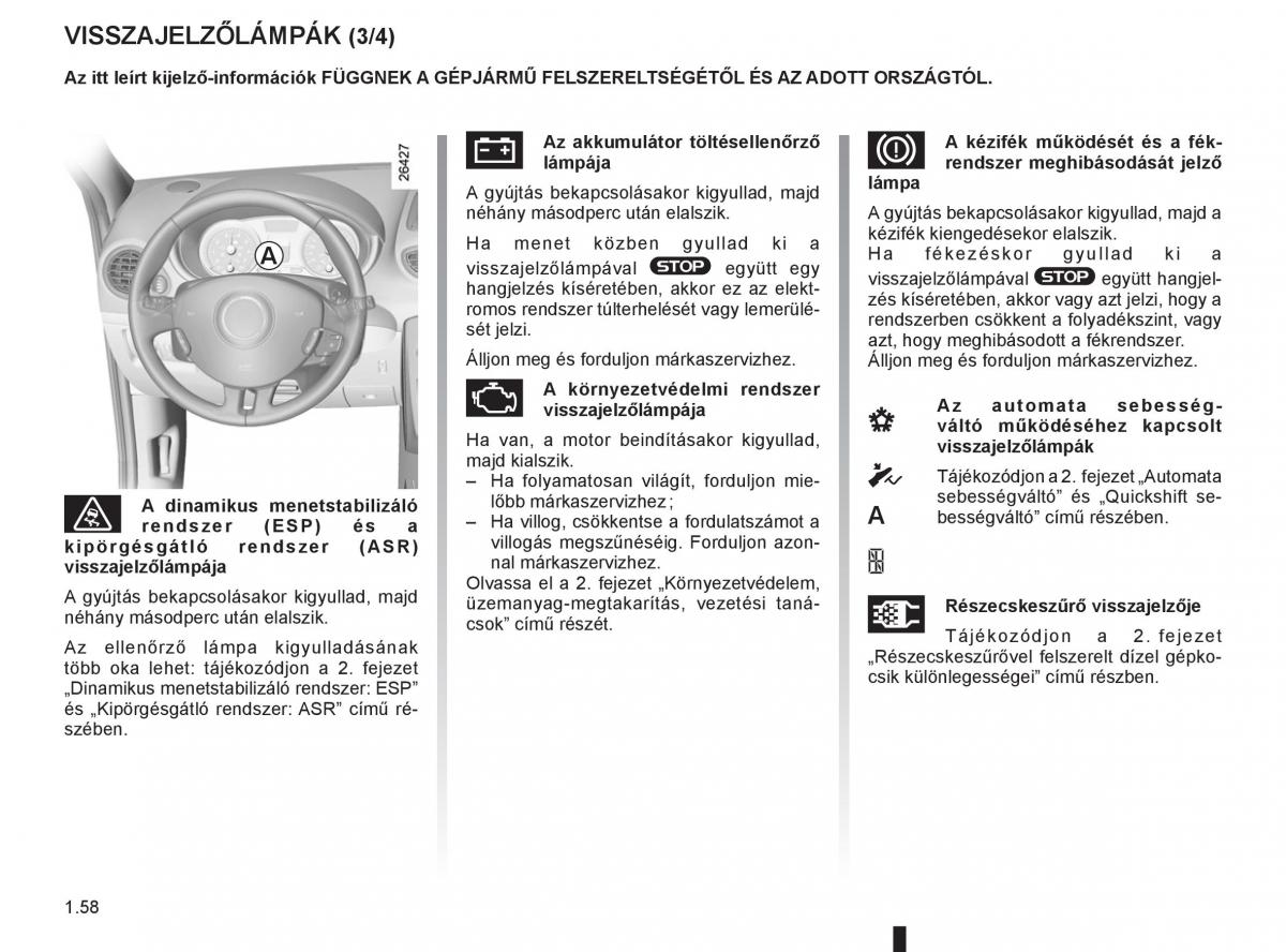 Renault Clio III 3 Kezelesi utmutato / page 64