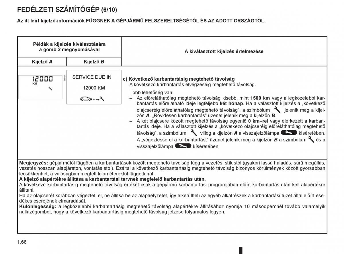 Renault Clio III 3 Kezelesi utmutato / page 74