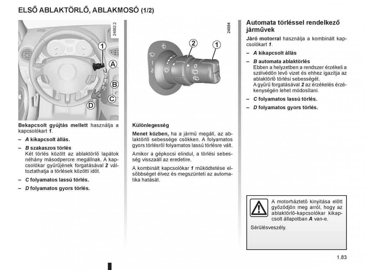 Renault Clio III 3 Kezelesi utmutato / page 89