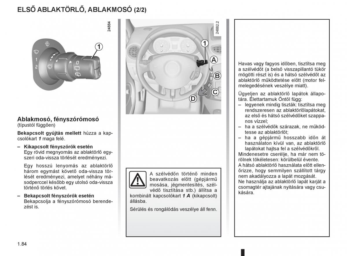 Renault Clio III 3 Kezelesi utmutato / page 90