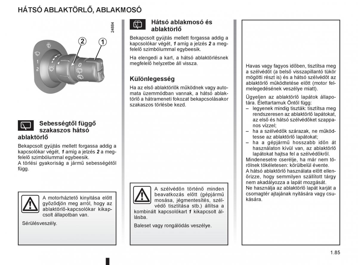 Renault Clio III 3 Kezelesi utmutato / page 91