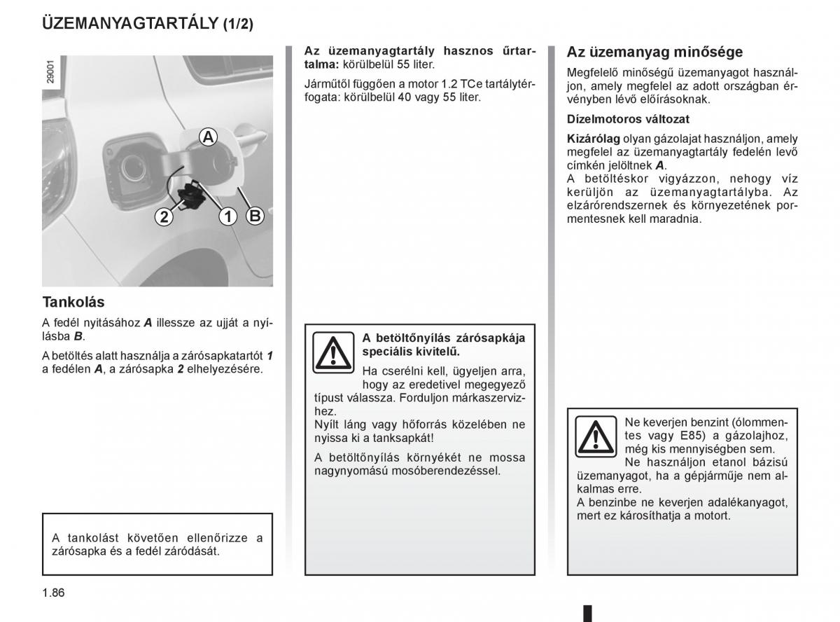 Renault Clio III 3 Kezelesi utmutato / page 92