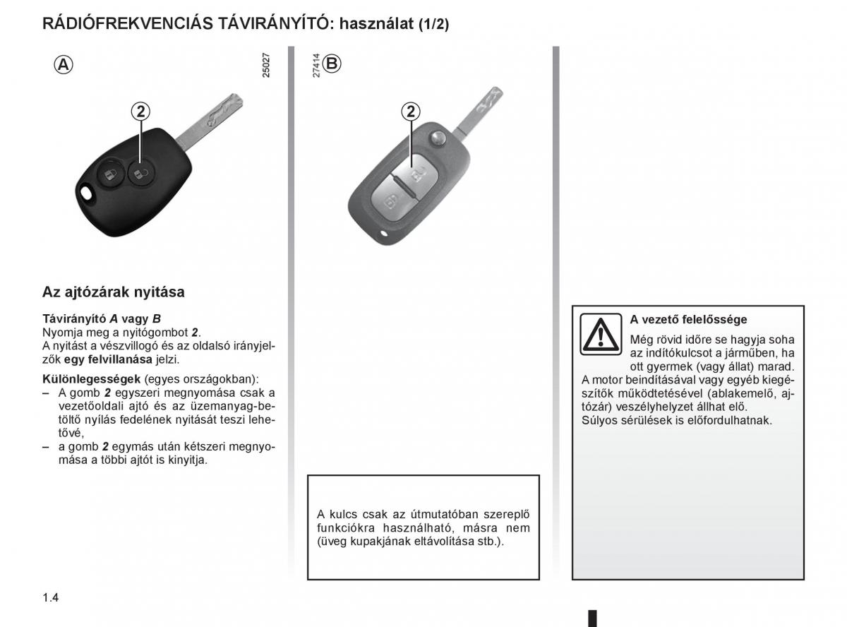 Renault Clio III 3 Kezelesi utmutato / page 10