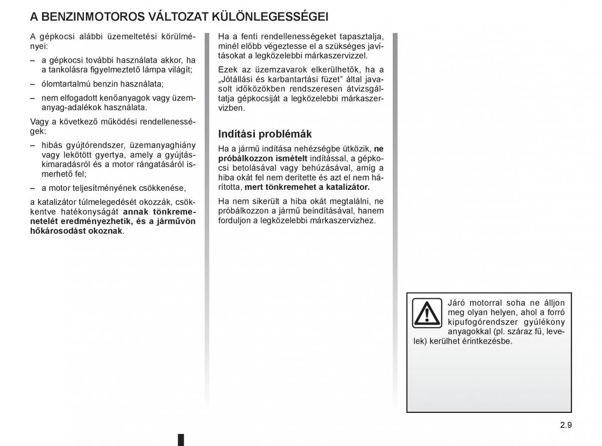 Renault Clio III 3 Kezelesi utmutato / page 103