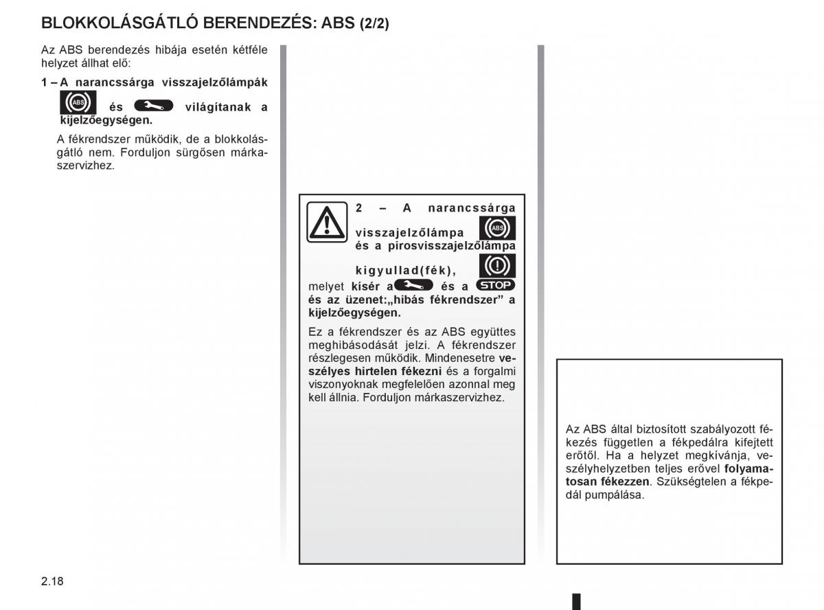 Renault Clio III 3 Kezelesi utmutato / page 112