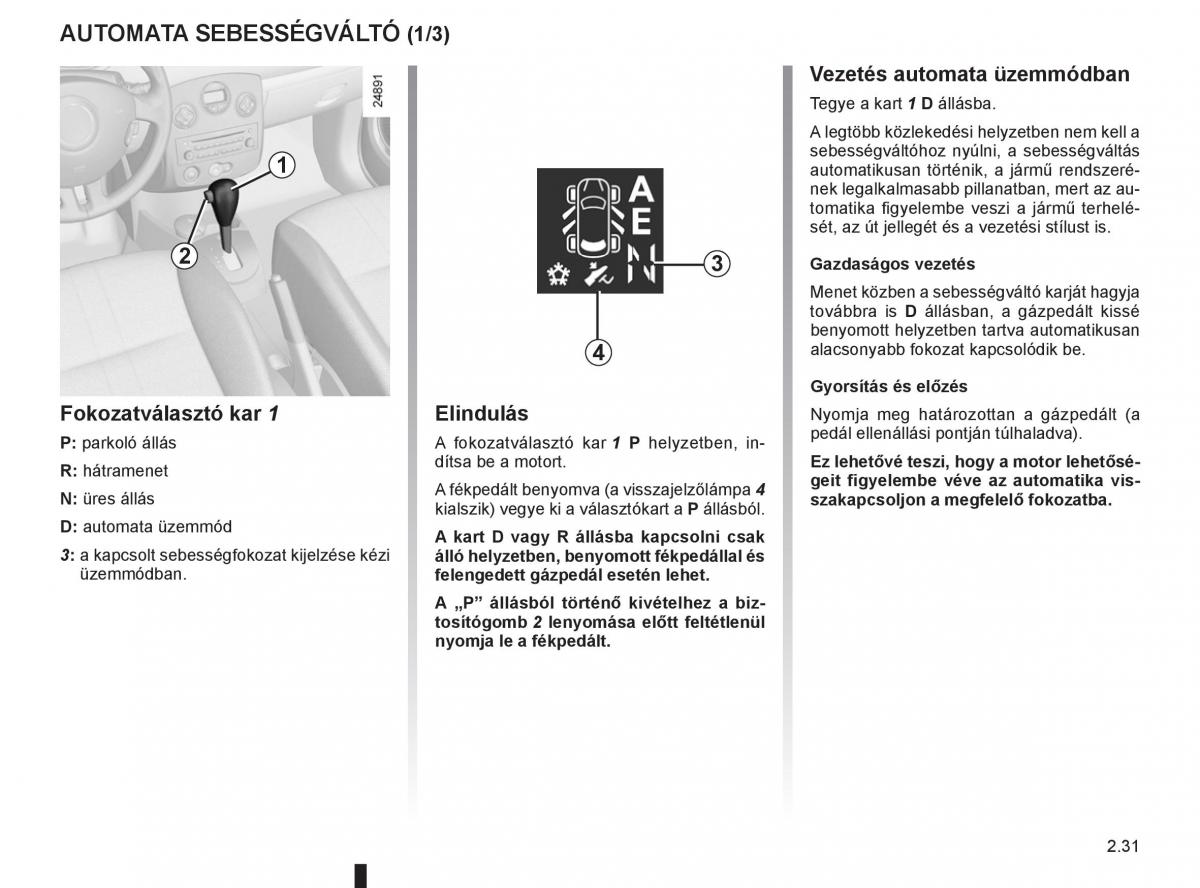 Renault Clio III 3 Kezelesi utmutato / page 125