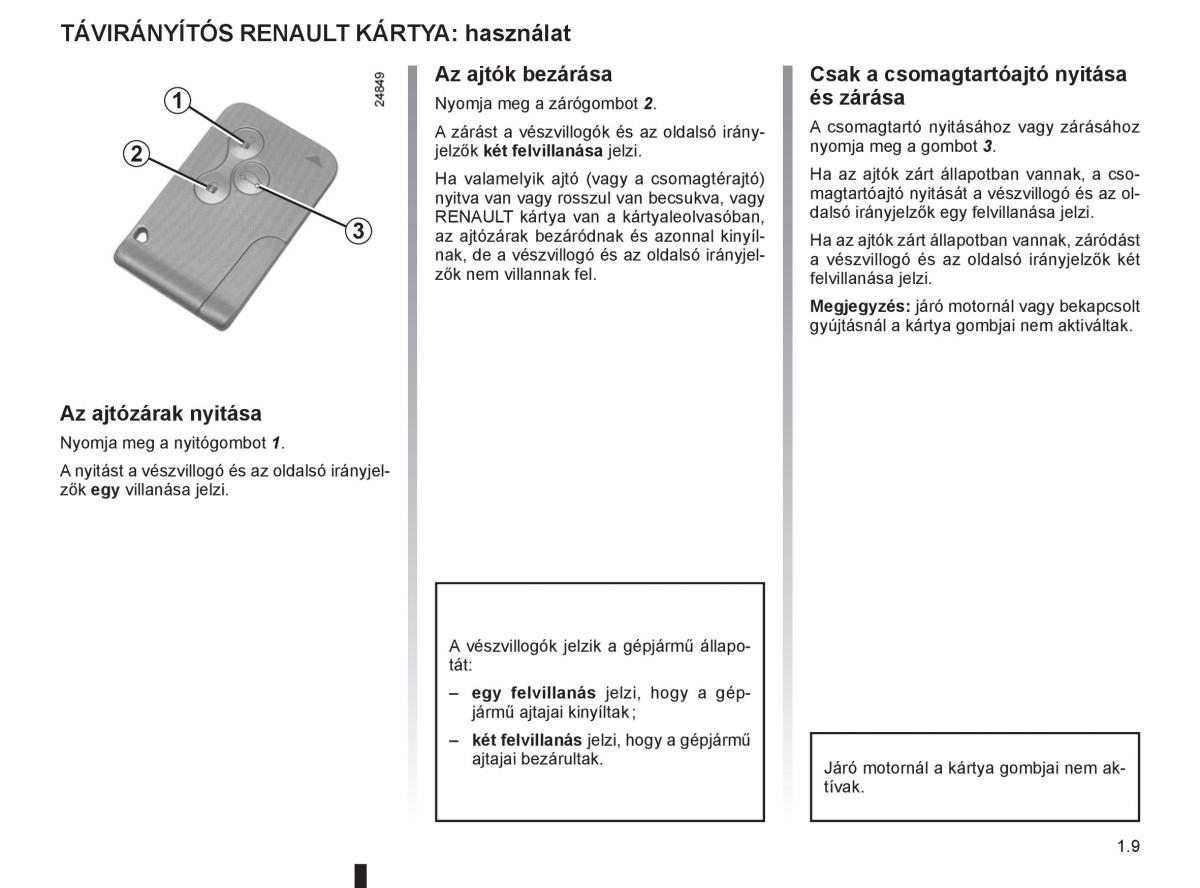 Renault Clio III 3 Kezelesi utmutato / page 15