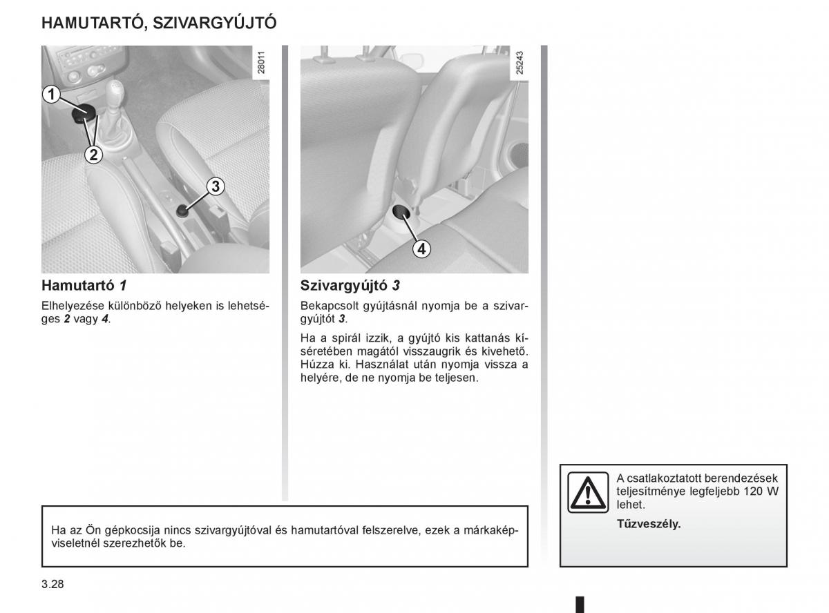 Renault Clio III 3 Kezelesi utmutato / page 162