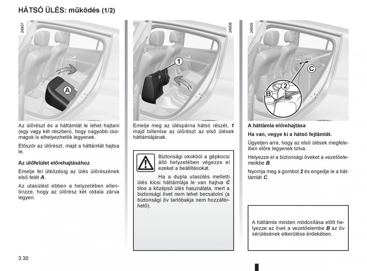 Renault Clio III 3 Kezelesi utmutato / page 164