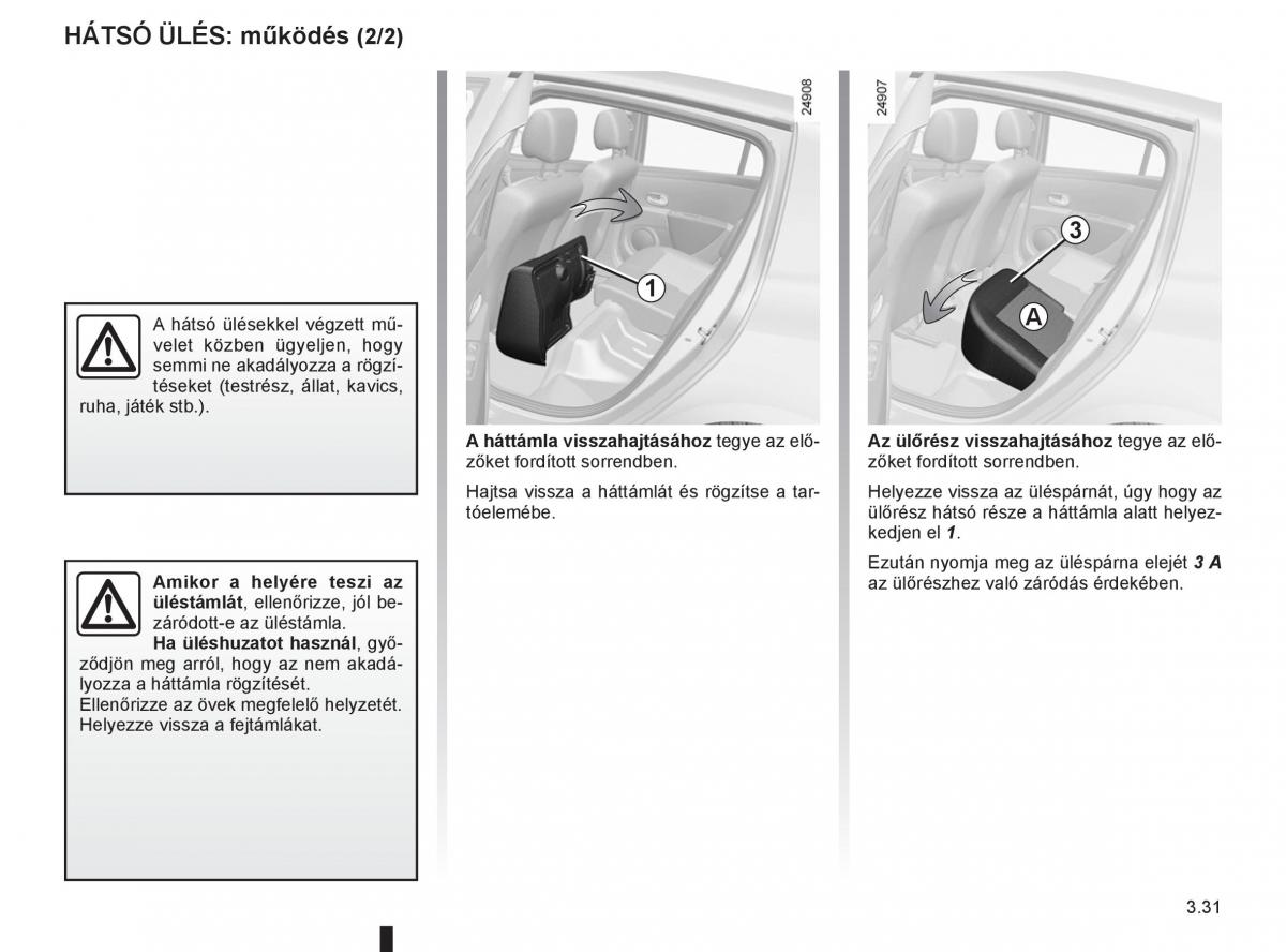 Renault Clio III 3 Kezelesi utmutato / page 165