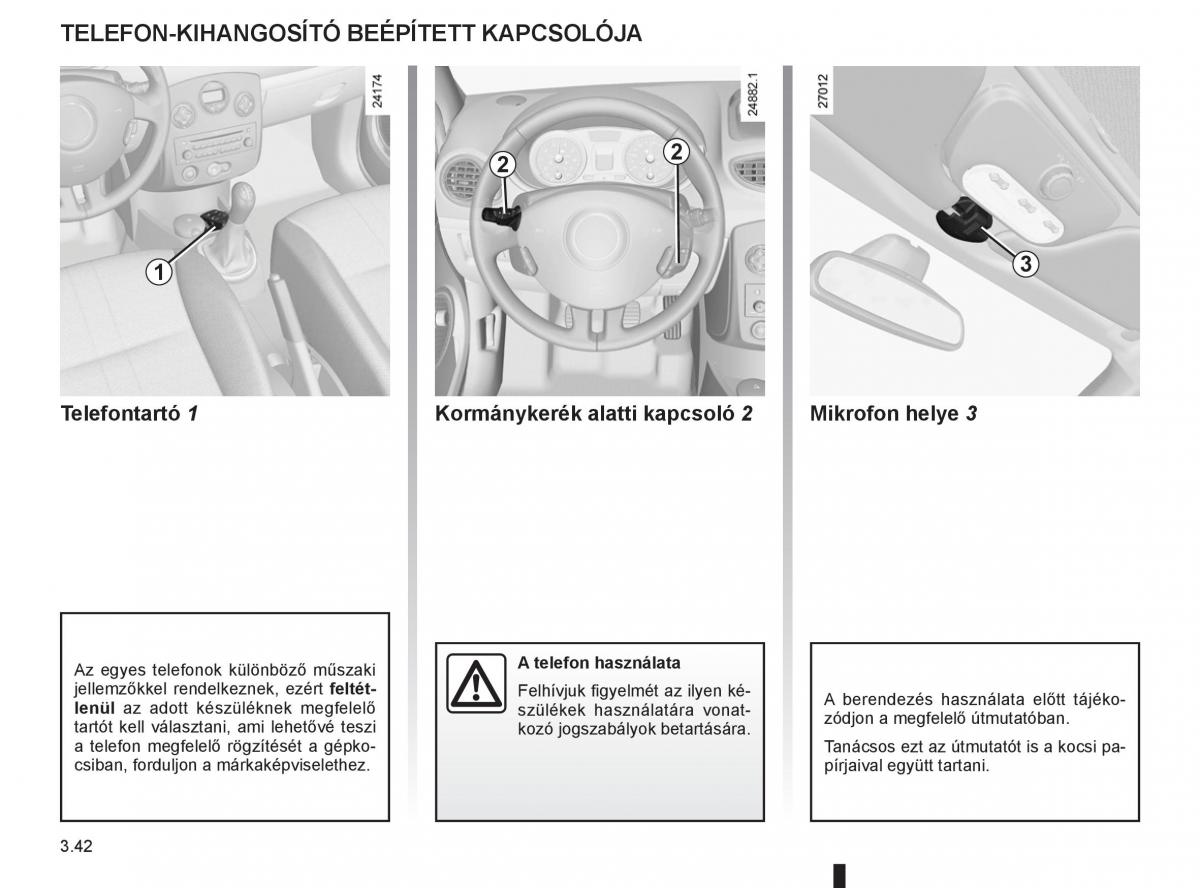 Renault Clio III 3 Kezelesi utmutato / page 176