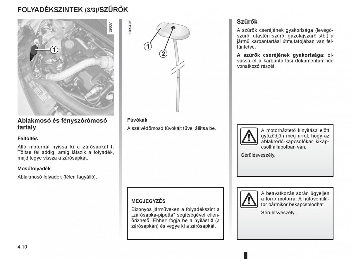 Renault Clio III 3 Kezelesi utmutato / page 186