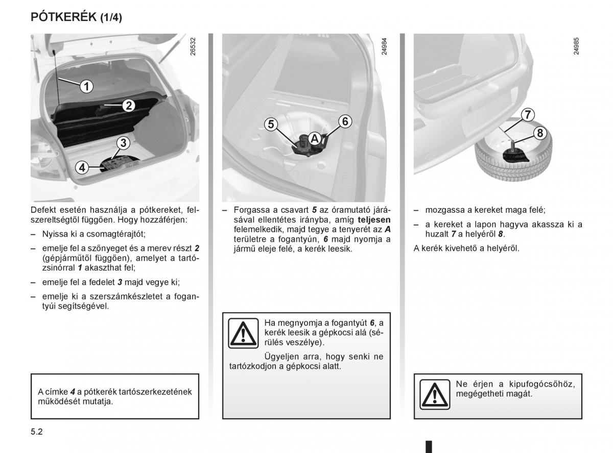 Renault Clio III 3 Kezelesi utmutato / page 194