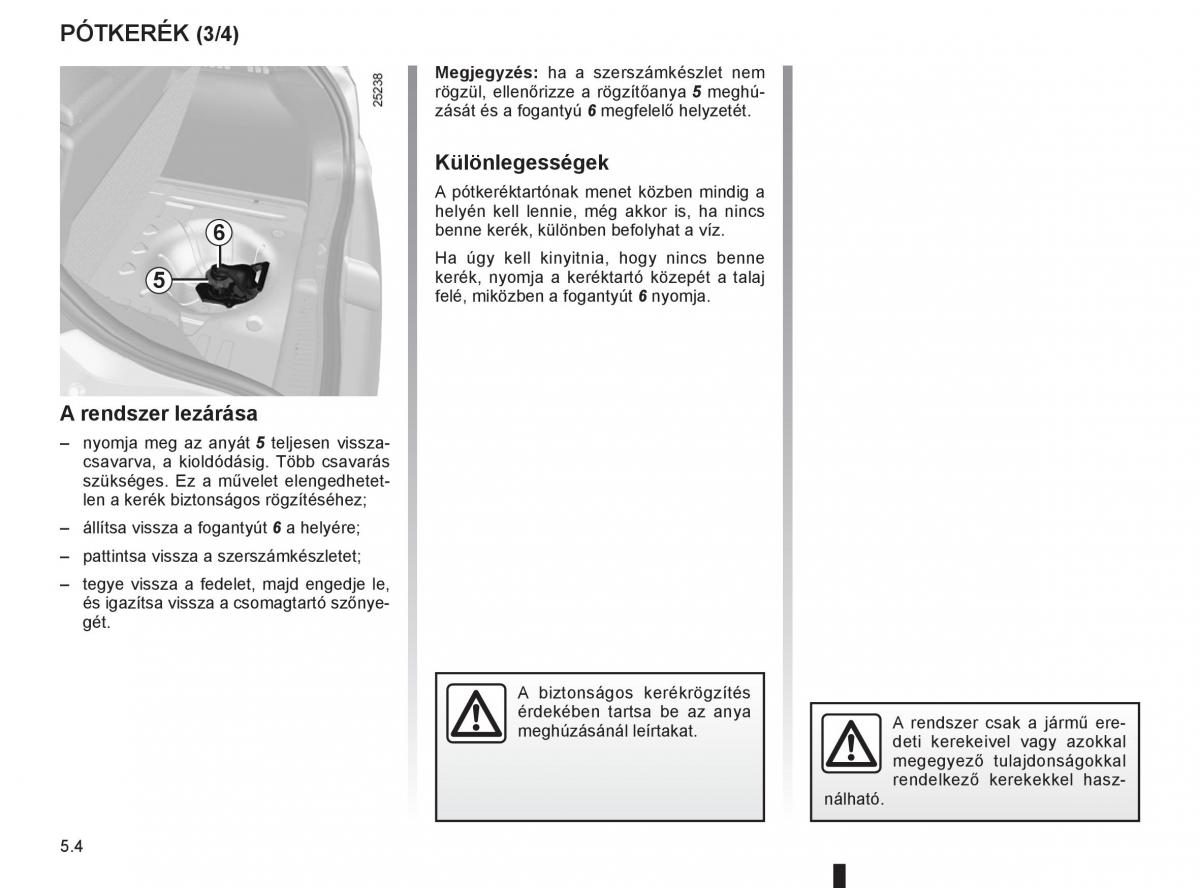 Renault Clio III 3 Kezelesi utmutato / page 196