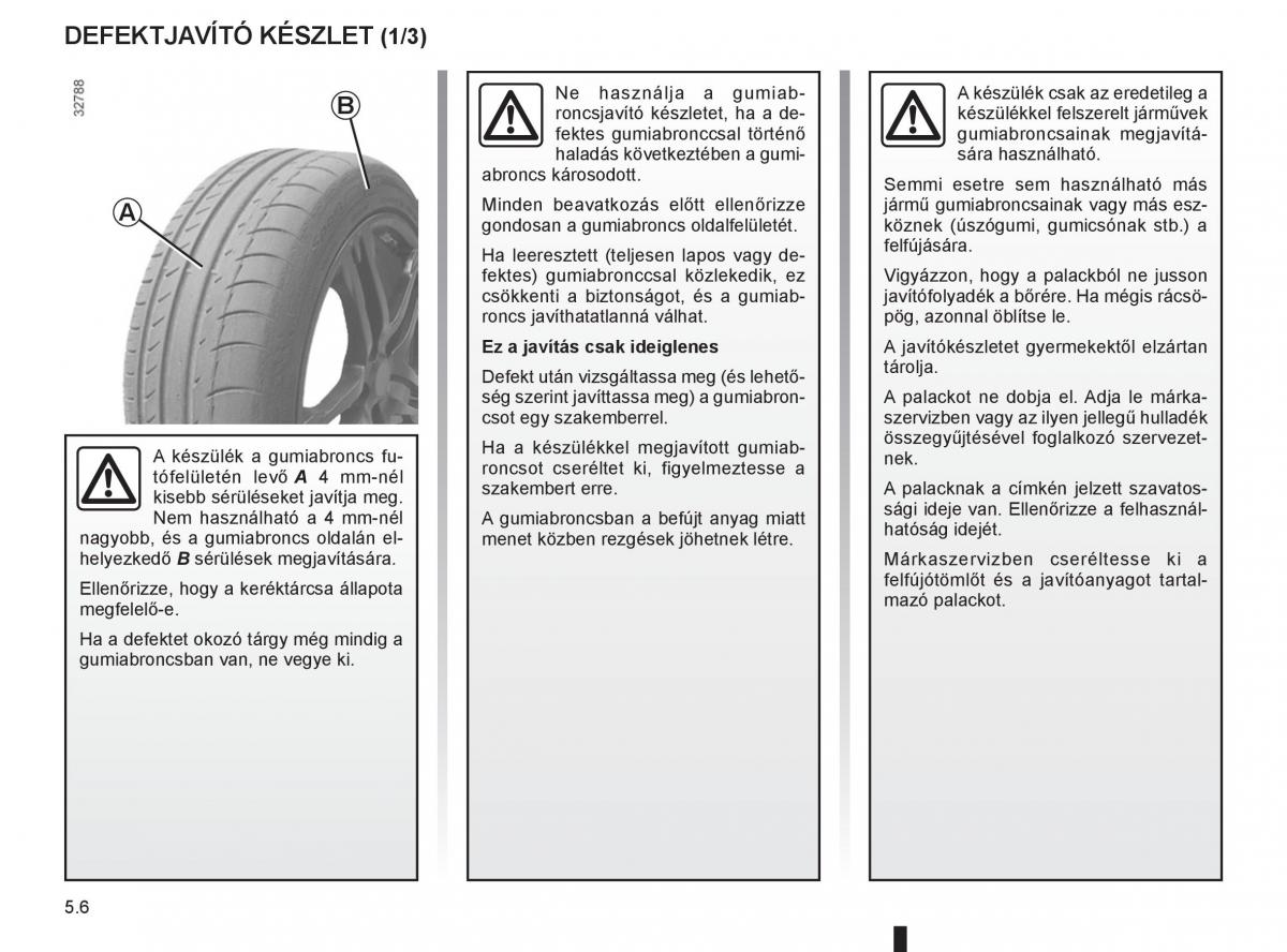 Renault Clio III 3 Kezelesi utmutato / page 198