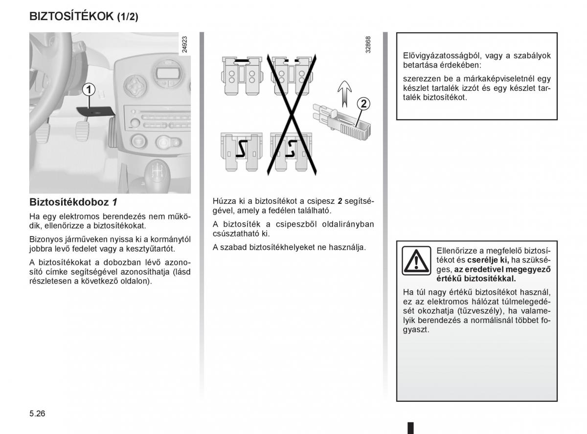 Renault Clio III 3 Kezelesi utmutato / page 218