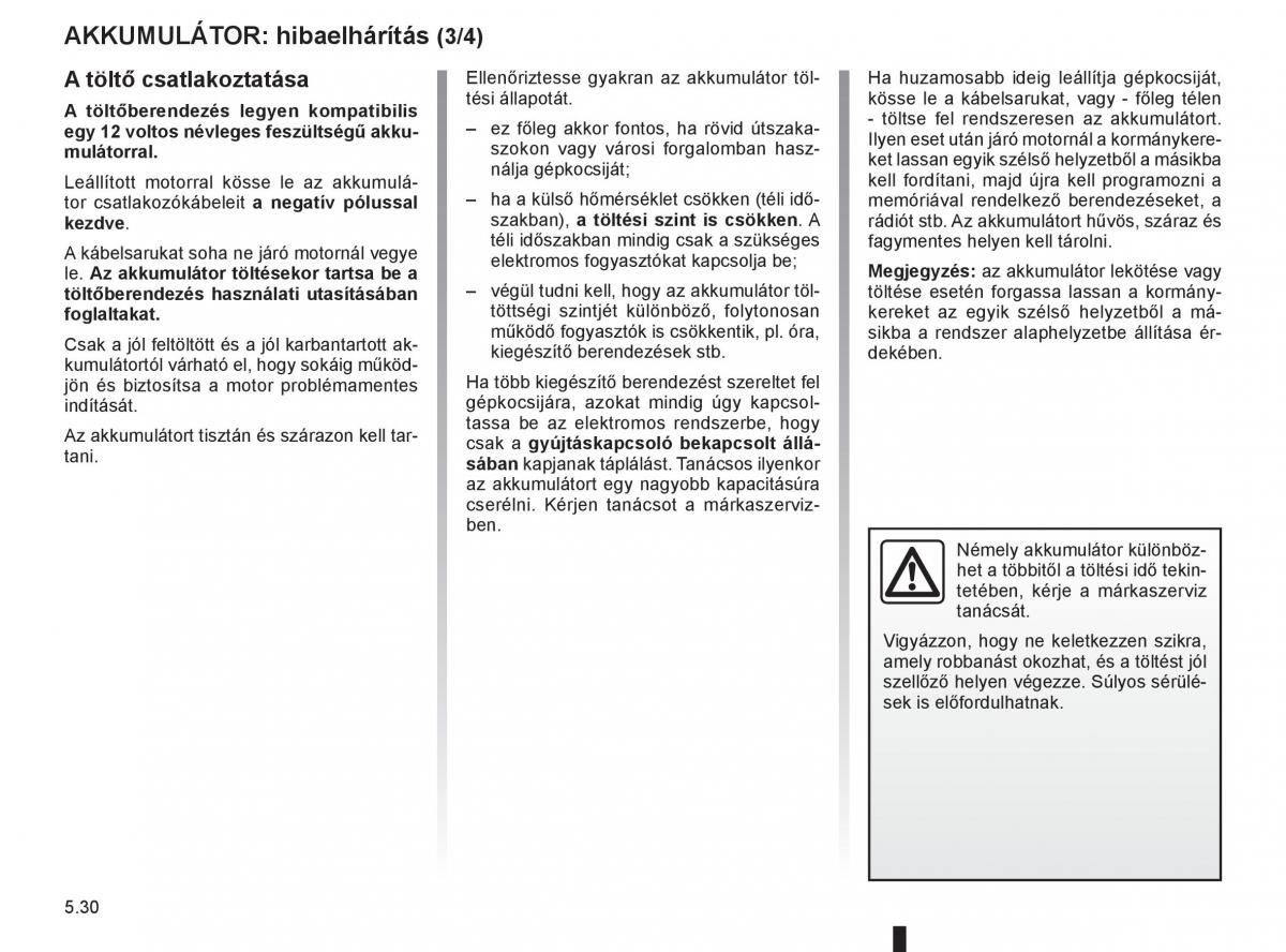 Renault Clio III 3 Kezelesi utmutato / page 222