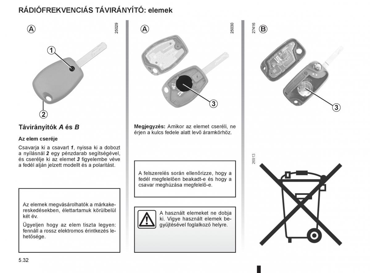 Renault Clio III 3 Kezelesi utmutato / page 224