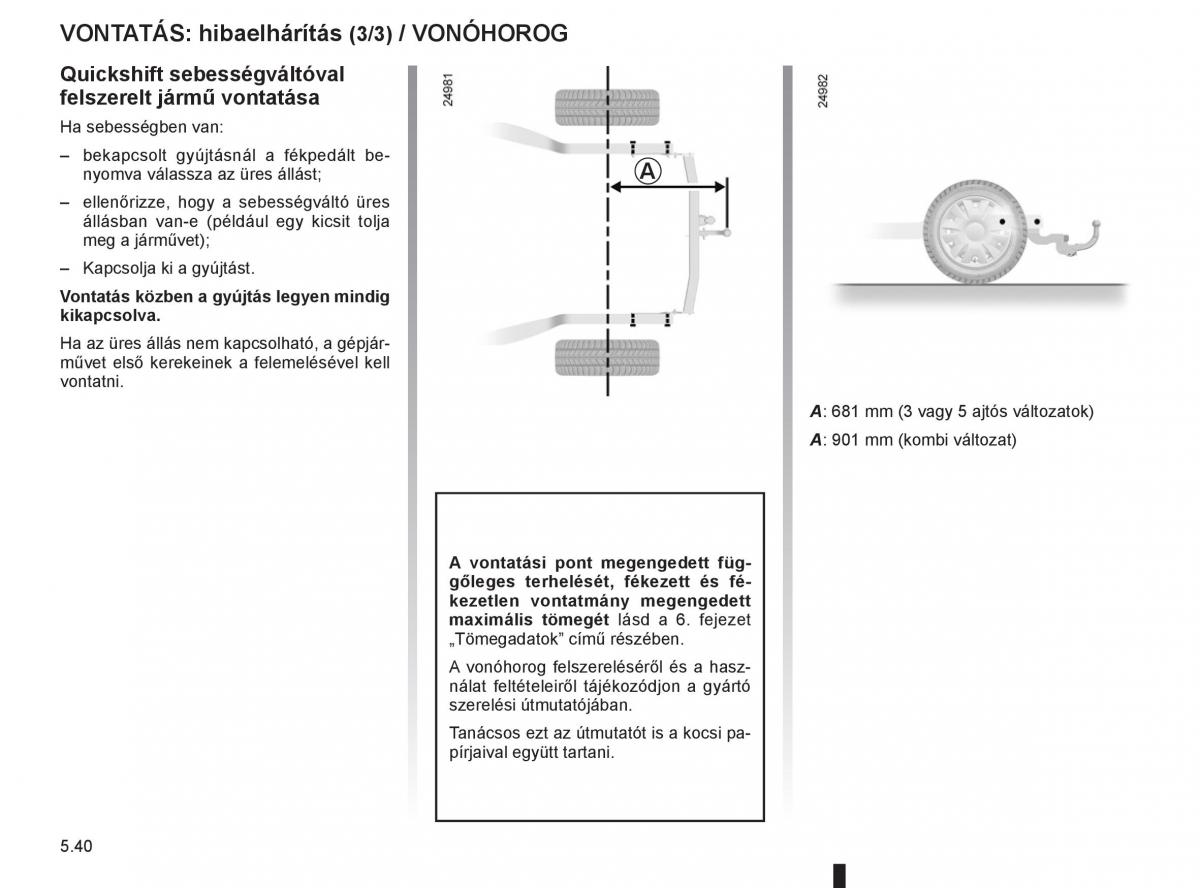 Renault Clio III 3 Kezelesi utmutato / page 232