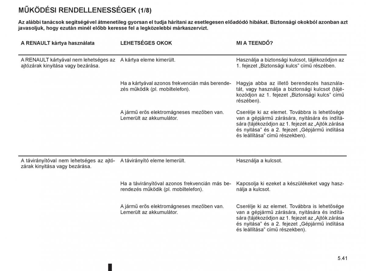 Renault Clio III 3 Kezelesi utmutato / page 233