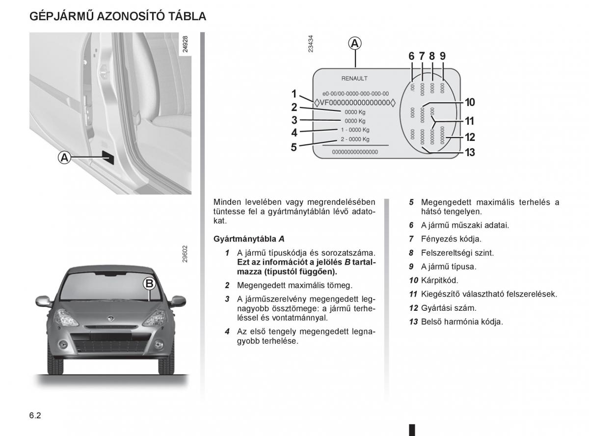 Renault Clio III 3 Kezelesi utmutato / page 242