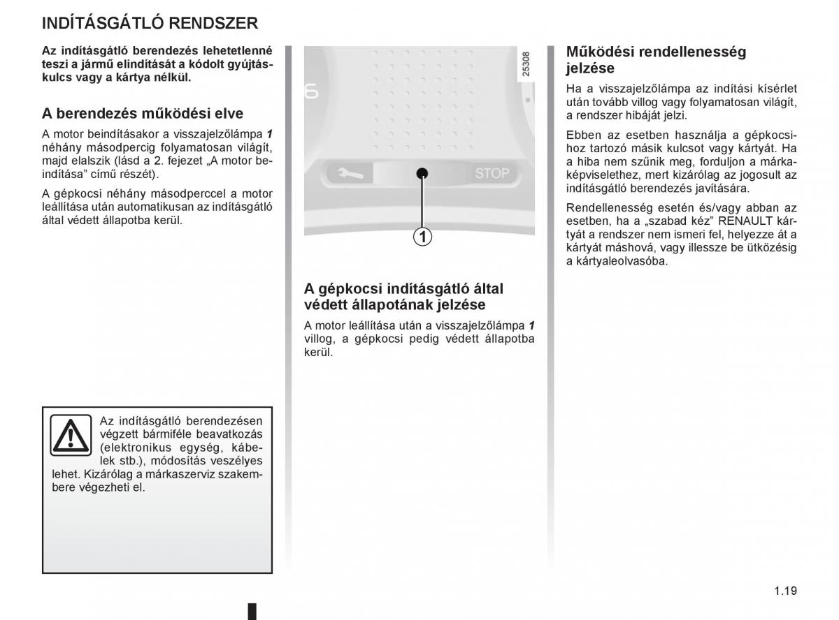 Renault Clio III 3 Kezelesi utmutato / page 25