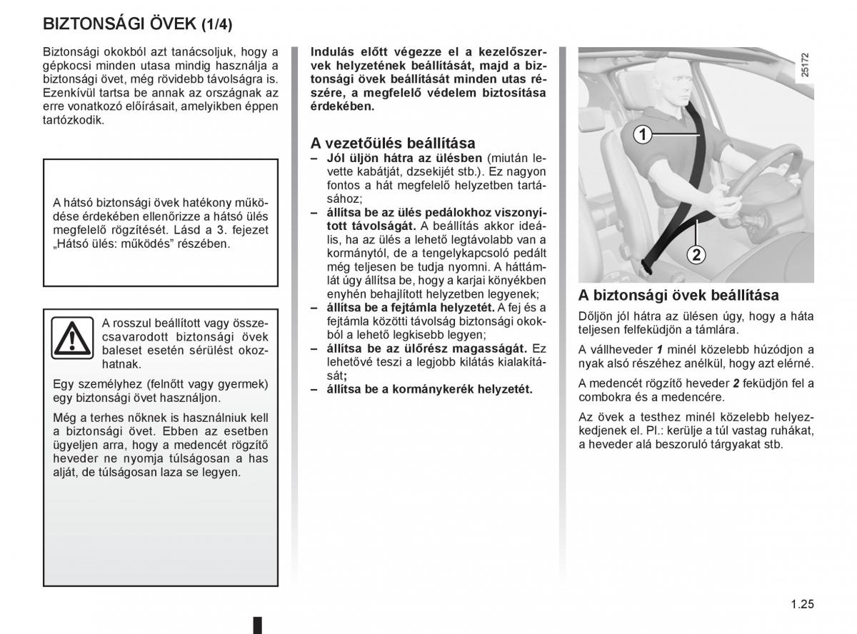 Renault Clio III 3 Kezelesi utmutato / page 31