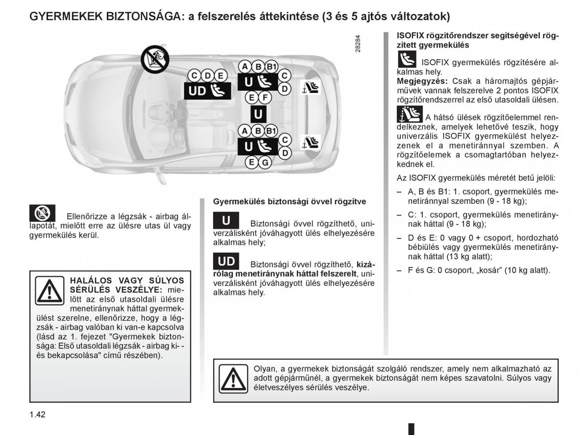 Renault Clio III 3 Kezelesi utmutato / page 48