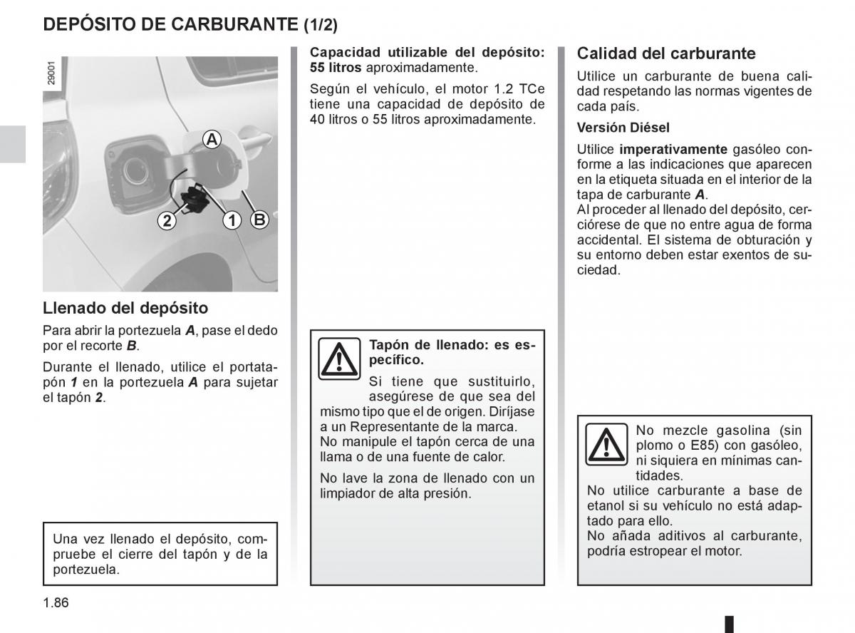 Renault Clio III 3 manual del propietario / page 92